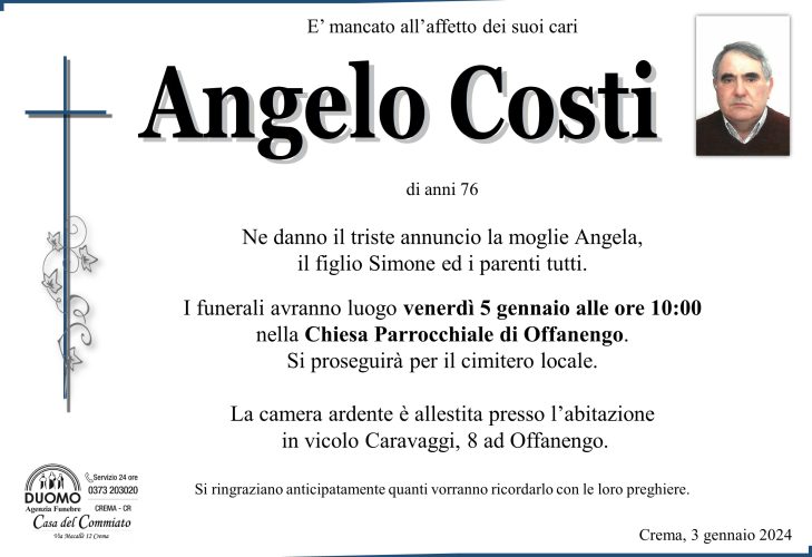Costi Angelo Manifesto