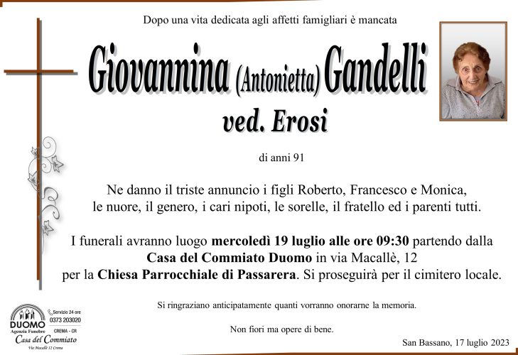 Gandelli Giovannina