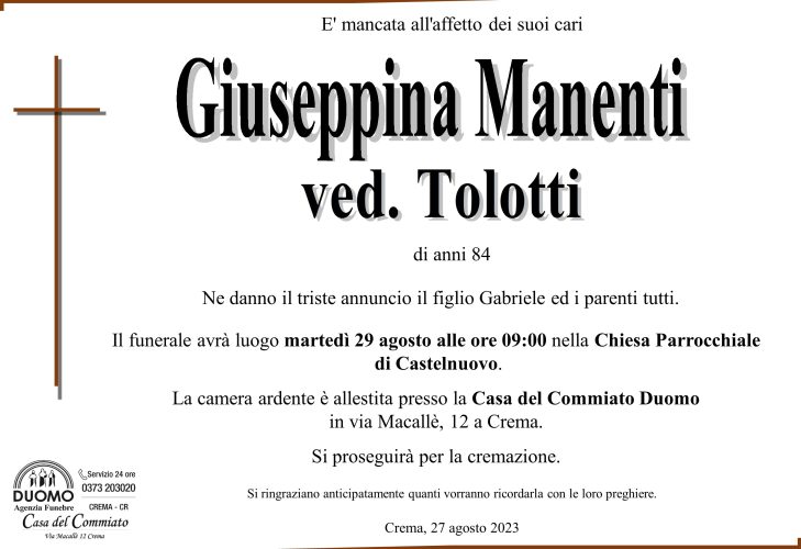 Manenti Giuseppina