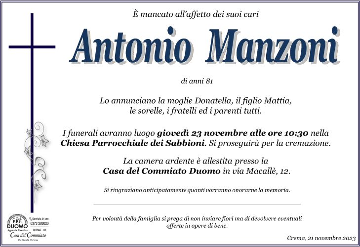 Manzoni Antonio