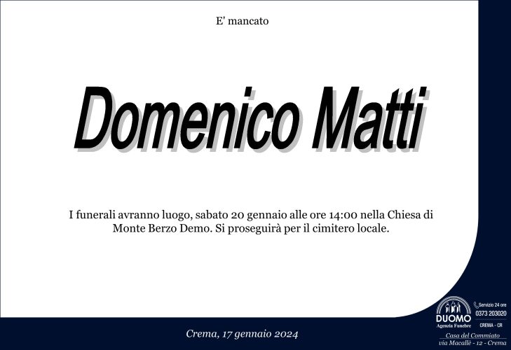 Matti Domenico